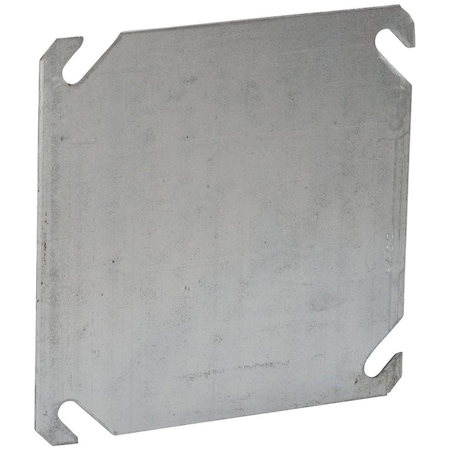 Southwire Electrical Box Cover, Square, Zinc Plated Steel, Blank/Flat Cover 52C1-UPC